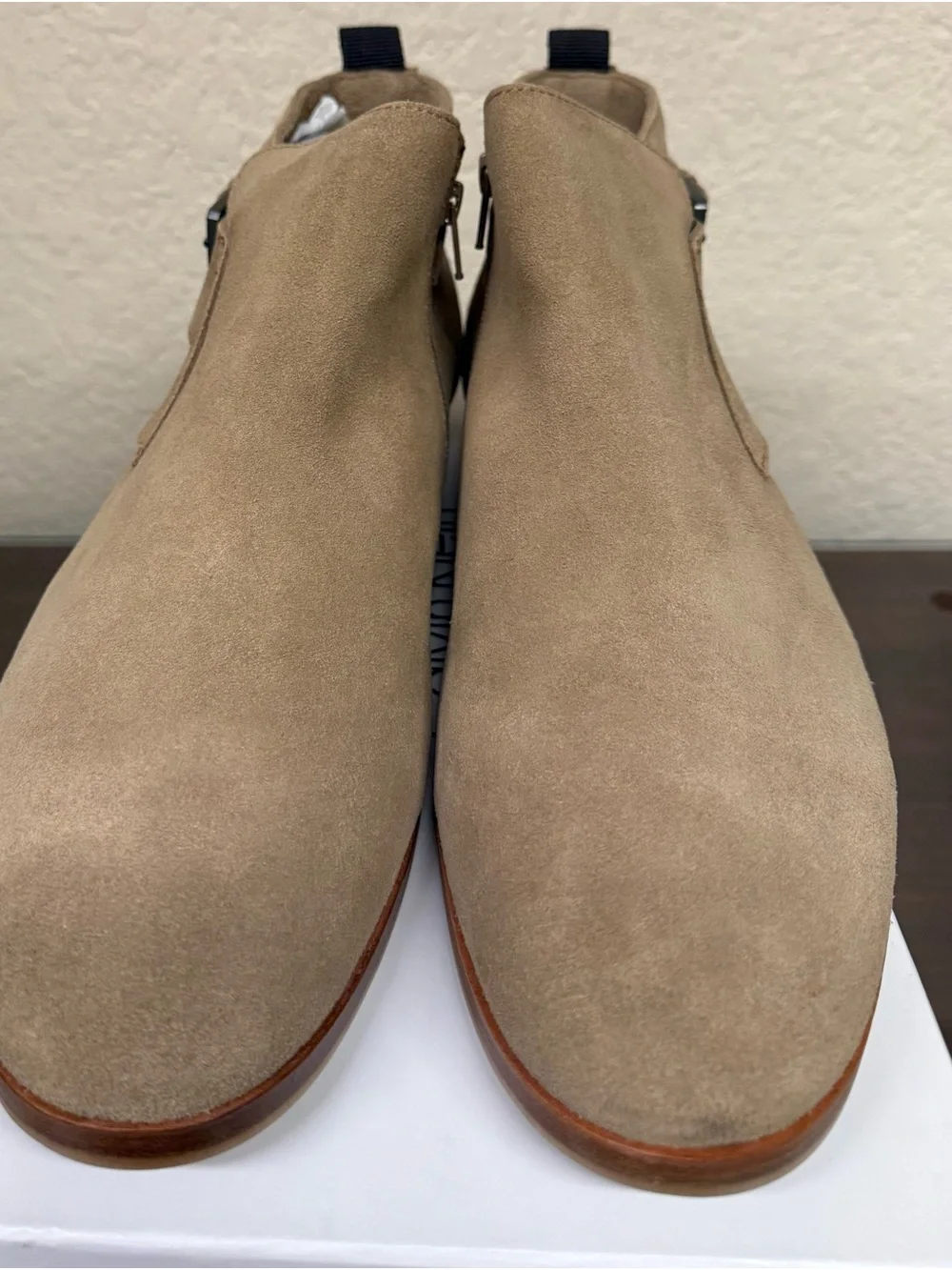 Calvin Klein Sand Suede Men’s Chukka Boot with Buckle